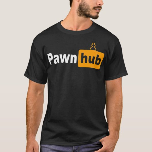 PawnHub Funny Chess for Men T-shirt (Voorkant)