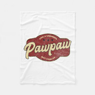 pawpaw als opa maar koeler - opa fleece deken