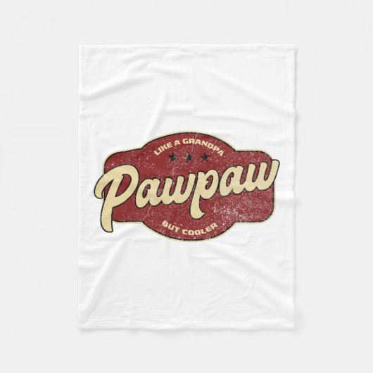 pawpaw als opa maar koeler - opa fleece deken (Voorkant)