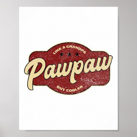 pawpaw als opa maar koeler - opa poster (Voorkant)