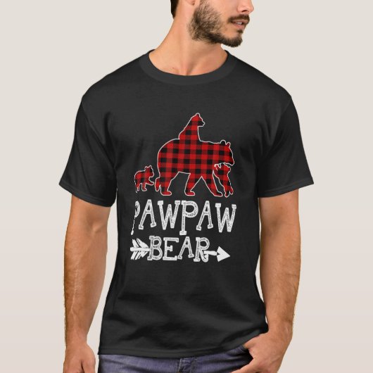 Pawpaw Beer Drie Cubs Red Pset Mama KerstPa T-shirt (Voorkant)