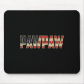 Pawpaw Bold Patriotic American Flag Father’s Day P Muismat (Voorkant)