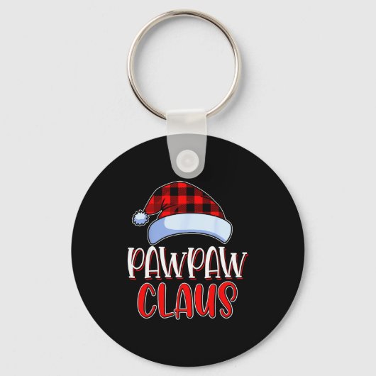 Pawpaw Claus Santa Family Matching Christmas Pajam Sleutelhanger (Voorkant)