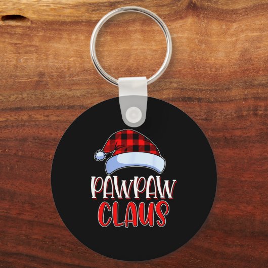 Pawpaw Claus Santa Family Matching Christmas Pajam Sleutelhanger (Voorkant)