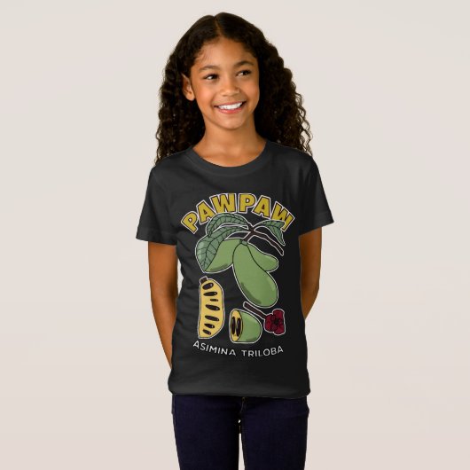 Pawpaw fruitboom Asimina Triloba T-shirt (Voorkant volledig)