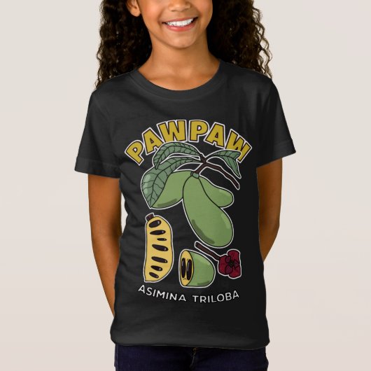 Pawpaw fruitboom Asimina Triloba T-shirt (Voorkant)