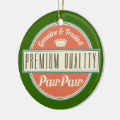 Pawpaw (Funny) Gift Keramisch Ornament (Links)