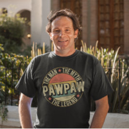 PawPaw het Man de mythe de Legend opa T-shirt