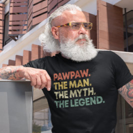 PawPaw het Man de mythe de Legend Vaderdag T-shirt
