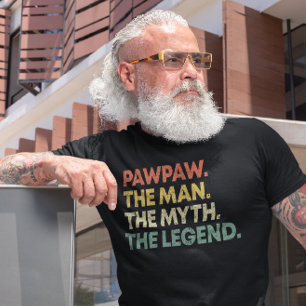 PawPaw het Man de mythe de Legend Vaderdag T-shirt