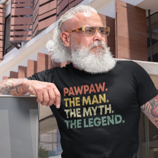 PawPaw het Man de mythe de Legend Vaderdag T-shirt