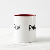 PawPaw-jaar ingesteld Tweekleurige Koffiemok (Center)