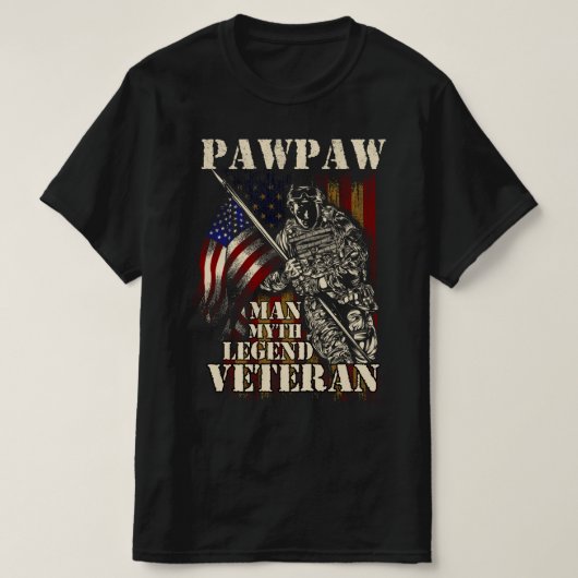pawpaw man mythe legend veteraan t-shirt (Design voorkant)