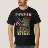 pawpaw man mythe legend veteraan t-shirt (Voorkant)