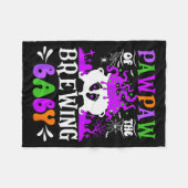 Pawpaw Of The Brewing Baby Grandpa To Be Halloween Fleece Deken (Voorkant (Horizontaal))