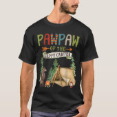 Pawpaw Of The Happy Camper First Birthday Camng  T-shirt (Voorkant)