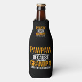 Pawpaw omdat opa voor oude jongens flesjeskoeler (Fles Voorkant)