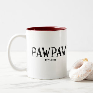 PawPaw Oprichtingsjaar Tweekleurige Koffiemok
