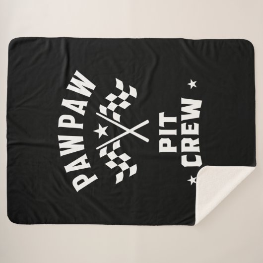 PawPaw Pit Crew Sherpa Deken (Voorkant (horizontaal))