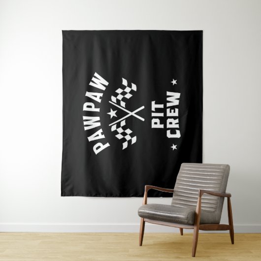 PawPaw Pit Crew Wandkleed (In situ)