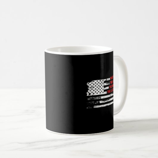 Pawpaw the Man Myth Legend American USA Flag Fathe Koffiemok (Voorkant rechts)