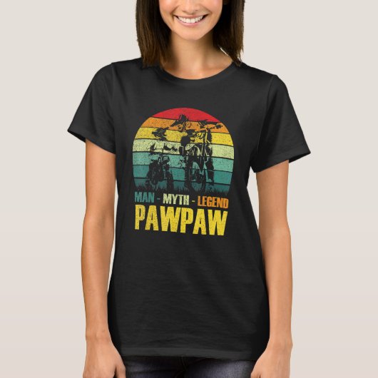 Pawpaw the Man the myth the Legend Funny Fathers D T-shirt (Voorkant)