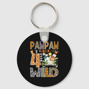 Pawpaw van de vier wilde safari jungle 4de verjaar sleutelhanger