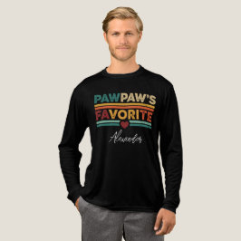 Pawpaws favoriete retro eenvoudige moderne scriptn Tri-Blend shirt