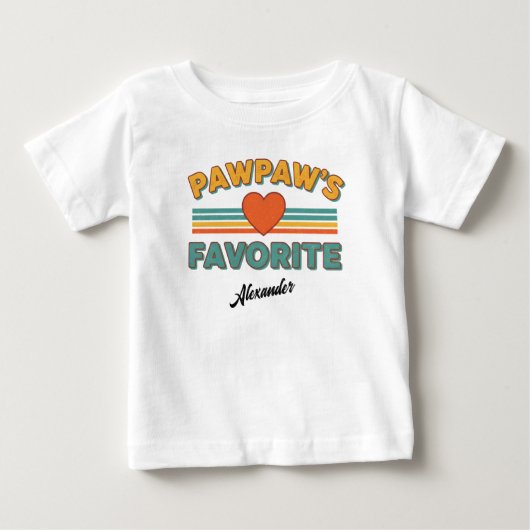 Pawpaw's Favoriete Vintage Eenvoudige Script Naam (Voorkant)