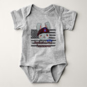 "PawPaw's Little 82nd Airborne Paratrooper" Romper (Voorkant)