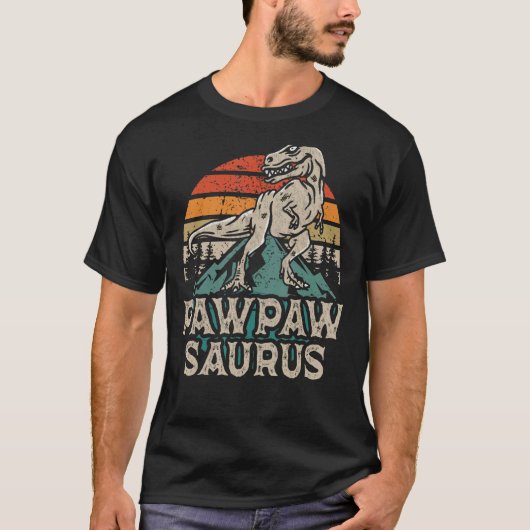 Pawpawsaurus Dinosaur Grandpa Pawpaw Saurus Father T-shirt (Voorkant)