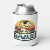 Pawpawsaurus Dinosaur Grandpa Saurus Vaderdag Blikjeskoeler (Blikje Voorkant)