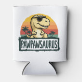 Pawpawsaurus Dinosaur Grandpa Saurus Vaderdag Blikjeskoeler (Voorkant)