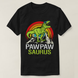 Pawpawsaurus Dinosaur Grandpa Saurus Vaderdag T-shirt