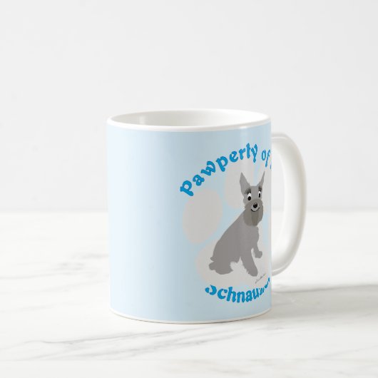 Pawperty of My Schnauzer Koffiemok (Voorkant rechts)