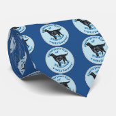 "Pawperty" van mijn Flatcoat Retriever Stropdas (Opgerold)