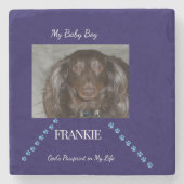 Pawprint Blessing Stenen Onderzetter (Voorkant)