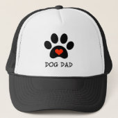 Pawprint Dog Dad Trucker Pet (Voorkant)