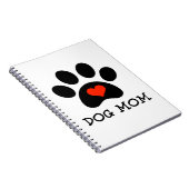 Pawprint Dog Mama Notitieboek (Rechterzijde)
