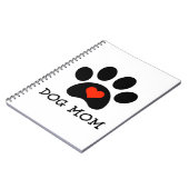 Pawprint Dog Mama Notitieboek (Linkerzijde)