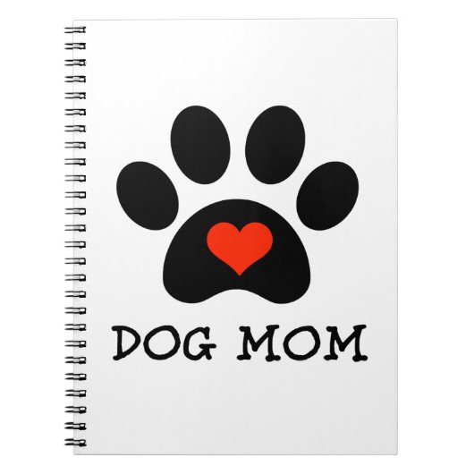 Pawprint Dog Mama Notitieboek (Voorkant)