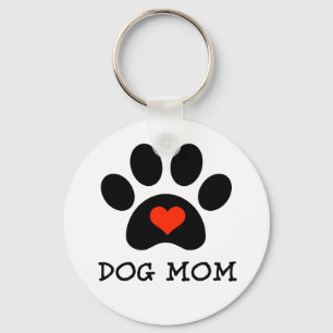 Pawprint Dog Mama Sleutelhanger