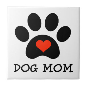 Pawprint Dog Mama Tegeltje