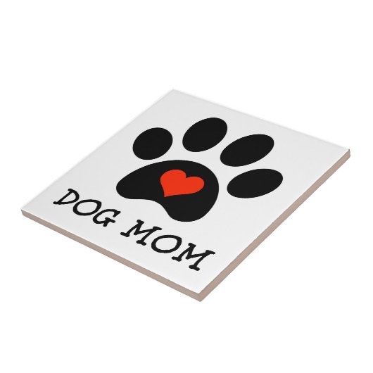 Pawprint Dog Mama Tegeltje (Zijkant)