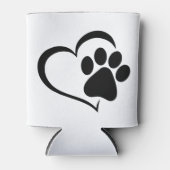 PawPrint- en Heart-ontwerp Blikjeskoeler (Voorkant)