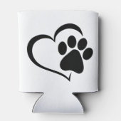 PawPrint- en Heart-ontwerp Blikjeskoeler (Achterkant)