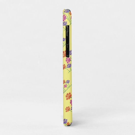 Pawprint Flower Garden Case-Mate iPhone Case (Achterkant/links)