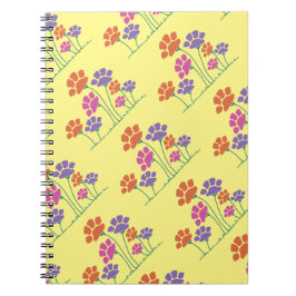 Pawprint Flower Garden Notitieboek