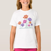 Pawprint Flower Garden T-shirt (Voorkant)