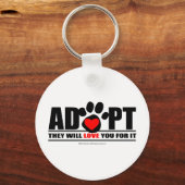 Pawprint goedkeuren sleutelhanger (Voorkant)